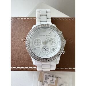 Michael Kors | White Ceramic Ladies Watch Works New Battery MK-5188 Small Wrist